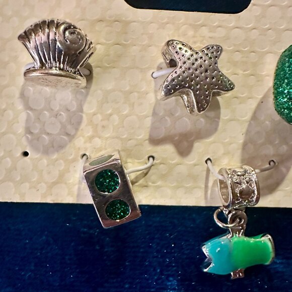 NWT Disney Parks The Little Mermaid Charm Set - Picture 3 of 5